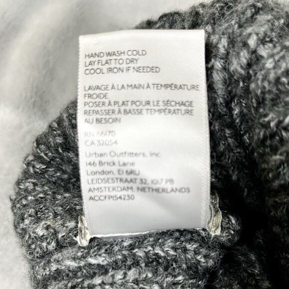 Anthropologie Free People Harbor Marled Ribbed Chunky Knit Beanie Cap Hat Stripe - Picture 3 of 3